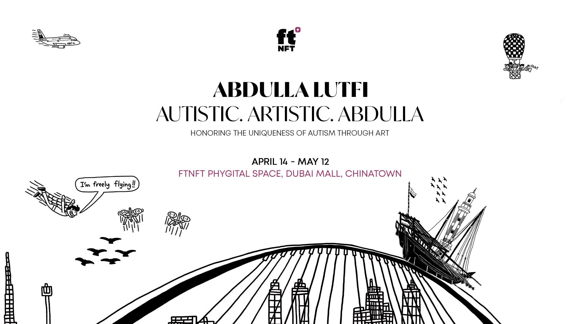 艺术、包容性与幽默：Abdulla Lutfi 在 ftNFT 展出