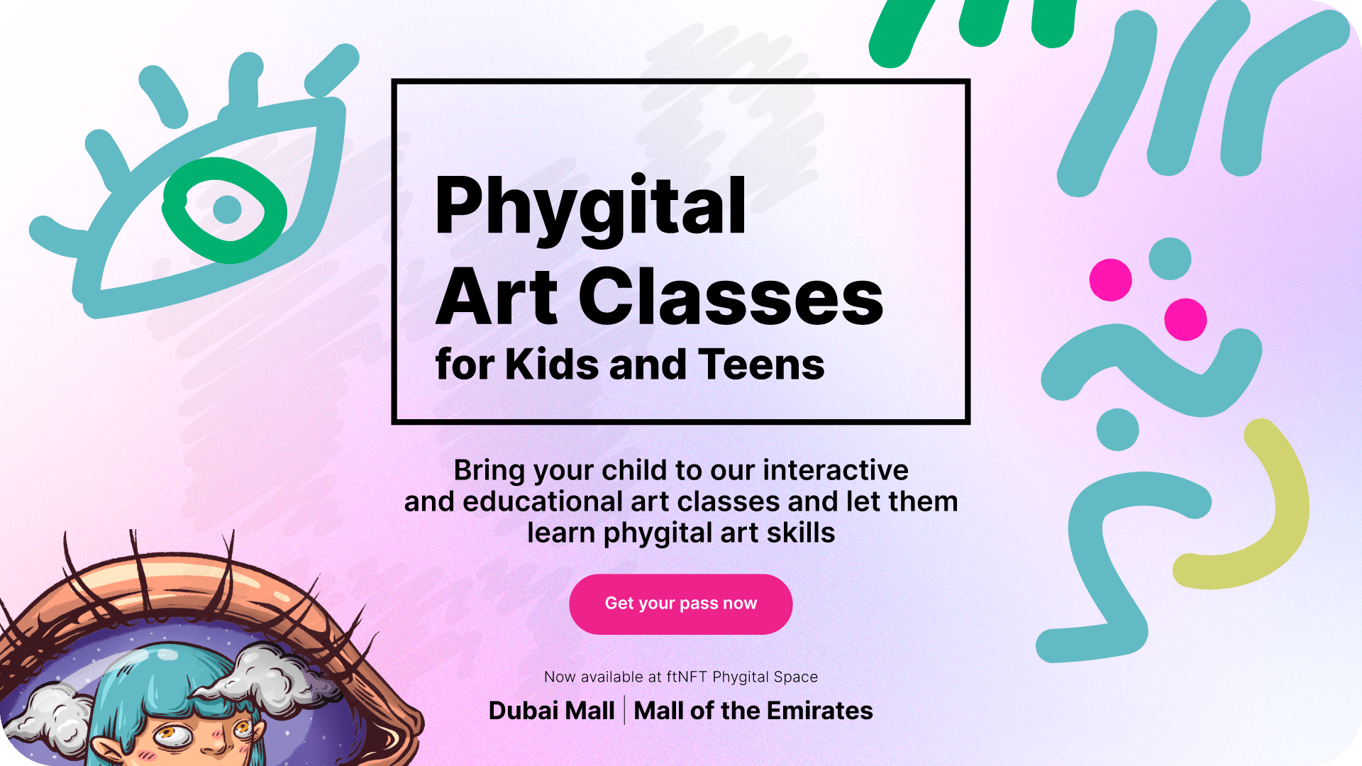 Children’s Art Classes at the ftNFT Phygital Space, Dubai