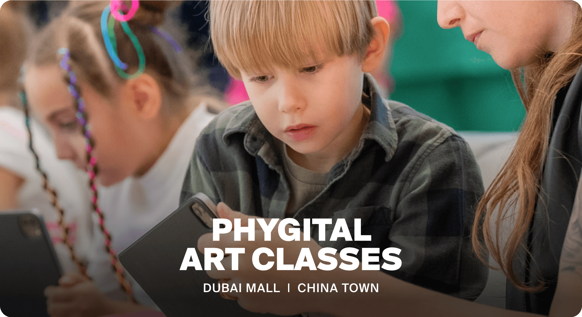 Kids NFT Art Classes at ftNFT Phygital Space Dubai Mall Chinatown